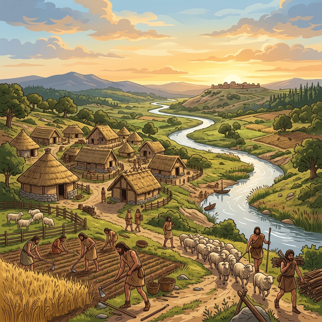 Ilustración del campo andaluz e histórico
