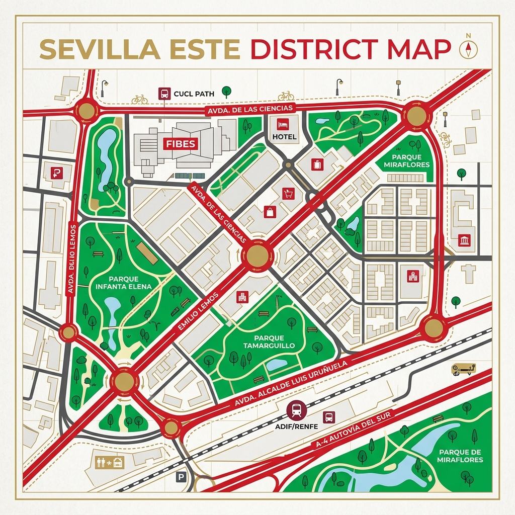 Plano de Sevilla Este